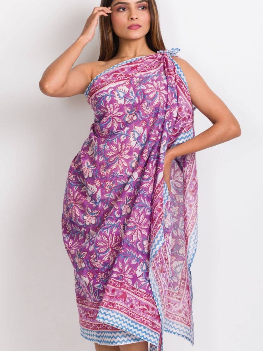 Block Print Sarong - Picture 2 of 3